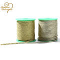 5mm golden metallic twisted cord